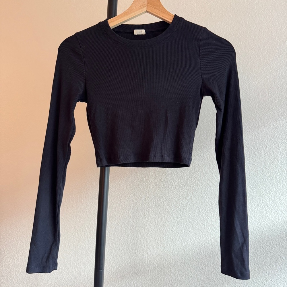 Aritzia long sleeve crop top